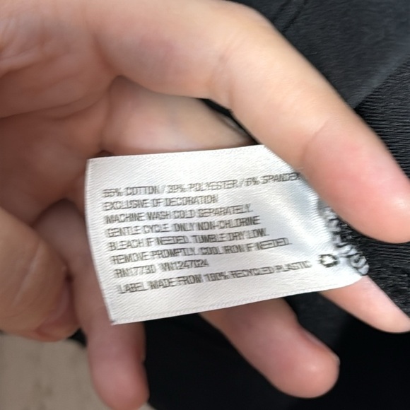 Hunter for Target Cropped Crewneck Sweatshirt Black Box Logo Size Medium - Picture 5 of 5